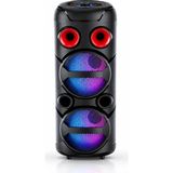 HEPU HP-987 10W TWS Bluetooth Party Hoparlör – LED Aydınlatmalı 1 Adet Kablolu El Mikrofonu Dahil Karaoke Destekli Taşınabilir Ses Sistemi