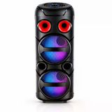 HEPU HP-987 10W TWS Bluetooth Party Hoparlör – LED Aydınlatmalı 1 Adet Kablolu El Mikrofonu Dahil Karaoke Destekli Taşınabilir Ses Sistemi