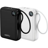 Hepu HP-A18 20000 Mah Hızlı Şarj Powerbank 22.5W Dijital Göstergeli Beyaz Taşınabilir Şarj Cihazı