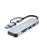 Hepu HP-B06 5in1 USB Type-C Girişli HUB Çoklayıcı Kart Okuyucu