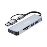 Hepu Hp-B07 5İn1 Usb+Type-C Girişli Hub Çoklayıcı Kart Okuyucu