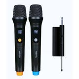 Hepu Hp-M001 Çift El Uhf Kablosuz Telsiz Mikrofon