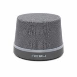HEPU HP-MS01G Manyetik Bluetooth Hoparlör Telefon Standlı Kablosuz Hoparlör, Bluetooth 5.3 TWS Stereo, 360° Ses Efekti RGB LED Işıklı, Type-C Şarjlı Taşınabilir Hoparlör Gri