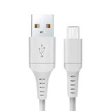 HEPU Nova Series HP-NYK003 USB-A to Micro USB 3.1A Hızlı Şarj ve Veri Transfer Kablosu (1 Metre) – Micro USB Destekli Android Cihazlar Powerbank ve Hoparlörler ile Uyumlu Beyaz