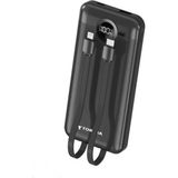 HEPU Torima TRM-1015 10000 Mah 2 Çıkışlı 22.5W Hızlı Şarj Dijital Göstergeli Powerbank - Turuncu
