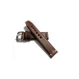 Her Saate Uygun El Yapımı 24 mm Hakiki Deri Kordon Kahverengi 24mm dop17474010igo