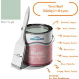 Her Şeyi Boyayabilen Demarin Sierra Tek Bileşen Fayans, Tezgah, Seramik, Mobilya, Zemin Boyası - 1 Kg - Mint Yeşili