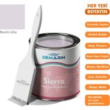 Her Şeyi Boyayabilen Demarin Sierra Tek Bileşen Fayans, Tezgah, Seramik, Mobilya, Zemin Boyası (Dönüşüm Boyası) - 1 Kg - Narin Lila
