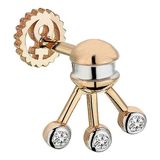 Her Story Galactic Ufo Pırlantalı Kadın Altın Piercing - Rose Gold - Standart
