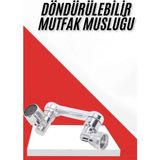 Her Yere Dönebilen Tasarruflu Mutfak Musluk Başlığı Ucu Musluk Ucu Oynar Başlıklı ( Lisinya )
