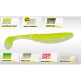 Herakles Ghost Shad 5 cm 8li Paket Silikon Yem - Chartreuse Impact - Bal Sarısı