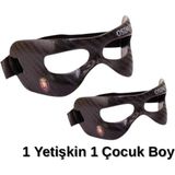 Heraldis 2 Adet Karbon Desenli Fanatik Futbolcu Maskesi, Çocuk Paketi Göz Osimhen Maskesi