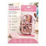 HERALDİS Mini Dikiş Seti Taşınabilir Seyahat Tipi Dikiş Kiti İğne İplik Makas Düğme Tamir Seti Karma Renk