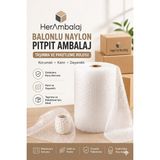 Herambalaj 30 Gram Balonlu Naylon Pıtpıt Ambalaj Korumalı Patpat Kalın Taşınma ve Paketleme Rulosu - 50 cm x 5 metre