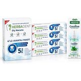Herbadent Bitki Özlü Diş Macunu 4'lü + Cossitive sprey hediyeli