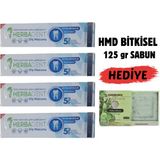 Herbadent Bitki Özlü Flörürsüz 4 Adet Diş Macunu & 125 gr Hmd Sabun Hediye