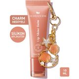 Herbaderm Coco-Vanilya Parlatıcı, Dolgunlaştırıcı, Onarıcı Vegan Dudak Balmı, Anahtarlık Hediyeli Coconat-Vanilya Aromalı 10 ml