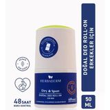 Herbaderm Dry Sport Doğal Deo Roll On For Men 50 Ml