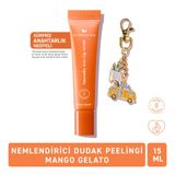 Herbaderm Dudak Peelingi Mango Aromalı 15 ml (Anahtarlık Hediyeli)