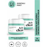 Herbaderm Hello Clean Yağ Bazlı Temizleyici Gözenek Karşıtı 2li Set