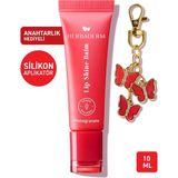Herbaderm Pomegranate, Parlatıcı, Dolgunlaştırıcı, Onarıcı Renkli Dudak Balmı, Anahtarlık Hediyeli Nar Aromalı 10 ml