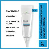 Herbaderm Renk Açıcı Leke Kremi Yüz İçin Niacinamide İçerikli Normal Ciltler İçin 55 Ml