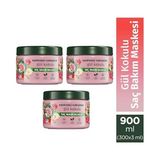 Herbal Essences Kadifemsi Yumuşaklık 3x300 ml Gül Kokulu Saç Bakım Maskesi