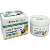 Herbal Palace Nemlendirici Ardıç & Aynısefa & Çay Ağacı Kremi 100ml Kuru ve Hassas Ciltler İçin - 100 ML
