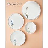 Herbal Porselen Yemek Takımı 24 Parça – Günlük ve Misafir Kullanımı (Krem)