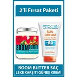Herbal Science Boom Butter Saç Bakım Yağı ve Güneş Kremi Paketi