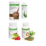 Herbalife 1 Çikolatalı Shake + 1 Aloe + 1 Ahududulu 50gr Çay + 1 Thermo - Bitkisel Ürün Seti, ertwsre