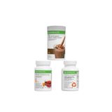 Herbalife 2 Çikolatalı Shake 50g Şeftalili Çay Thermo Complete Tablet set38