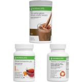 Herbalife 2 Çikolatalı Shake 50G Şeftalili Çay Thermo Complete Tablet