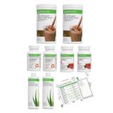 Herbalife 2'li Eko Set 2 Çikolata Shake 2 Ahududu Çay 2 Thermo 2 Aloe Vera Diyet Listesi Hediyeli PrsmetBhml1
