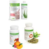 Herbalife Ahududu Beyaz Çikolata Shake Aloe Suyu 50 gr Şeftali Aromalı Çay Thermo Complete Set - 1