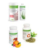 Herbalife Ahududu Beyaz Çikolata Shake Aloe Suyu 50 gr Şeftali Aromalı Çay Thermo Complete Set, herbalclup1258