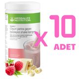 Herbalife Ahududu Ve Beyaz Çikolatalı Shake 10 Adet - Beyaz Çikolata - Ahududu