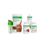 Herbalife Başlangıç Seti-24 (ÇİKOLATALI SHAKE KLASİK 100G ÇAY ALEO KONSANTRE THERMO SHAKER) set44