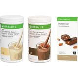 Herbalife Formül 1 Öğün Yerine Geçen Besleyici Shake Karışımı Vanilya + Çikolata+ Protein Bar