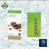 Herbalife Protein Bar 14'lü Paket + Liftoff® Efervesan Içecek Limon Aromalı 10'lu Paket - Vanilya - Badem