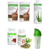 Herbalife Set 2 Adet Çikolata Shake - 1 Aloe - 100 Gr Çay - Thermo Complete Ve Shaker