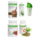 Herbalife Set Çikolata Shake, Aloe Suyu, 50 Gr Klasik Çay, Thermo Complete ve Shaker, herbalclup1004