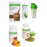 Herbalife Set Çikolata Shake, Aloe Suyu, 50 Gr Şeftali Aromalı Çay, Thermo Complete ve Shaker, herbalclup1005