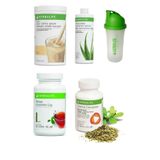 Herbalife Set Vanilya Aromalı Shake, Aloe Suyu, 100 GR Klasik Çay, Thermo Complete ve Shaker Hediyeli, herbalclup1003