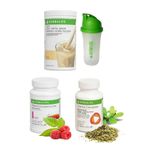 Herbalife Set Vanilya Shake 50 gr Ahududu Aromalı Çay Thermo Complete ve Shaker, herbalclup1090