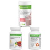Herbalife Shake Ahududulu ve Beyaz Çikolatalı Thermo Complete Limonlu Çay 50 gr Birer Adet, 98