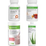 Herbalife Shake Beyaz Çikolatalı Thermo Complete Aloe Vera Içecek, Şeftali Çay 50GR Birer Adet