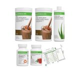 Herbalife Shake Çikolata 2 Adet + Klasik Çay + Aloe Vera + Thermo Complete + Diyet Listesi Hediye, PrsmetEkos3