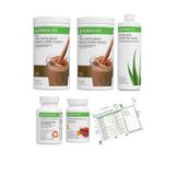 Herbalife Shake Çikolata 2 Adet + Şeftali Çay + Aloe Vera + Thermo Complete + Diyet Listesi Hediye, PrsmetEkos2