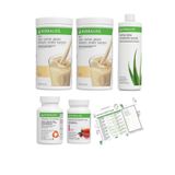 Herbalife Shake Vanilya 2 Adet + Ahududu Çay + Aloe Vera + Thermo Complete + Diyet Listesi Hediye prsmetset933